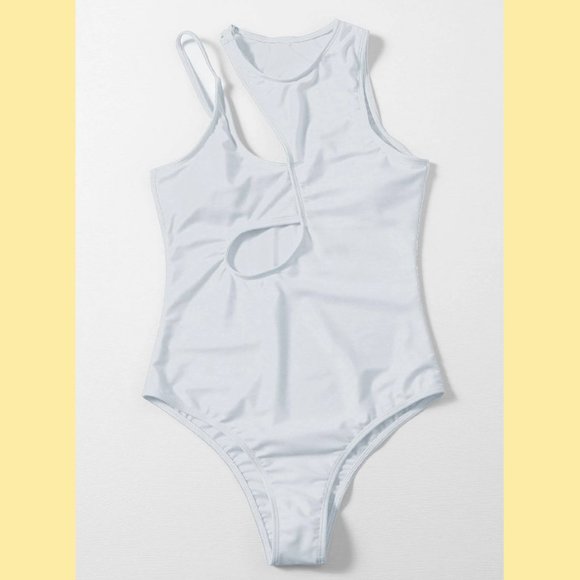 Greek Goddess One Piece Swimsuit White Monokini - Picture 4 of 7